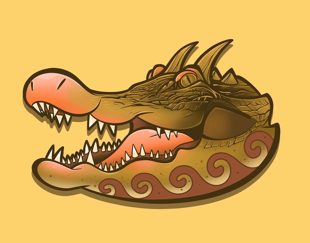 Dragon, 악어