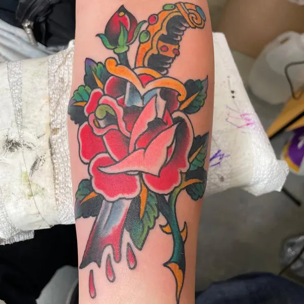 Flower, Rose, Dragon
