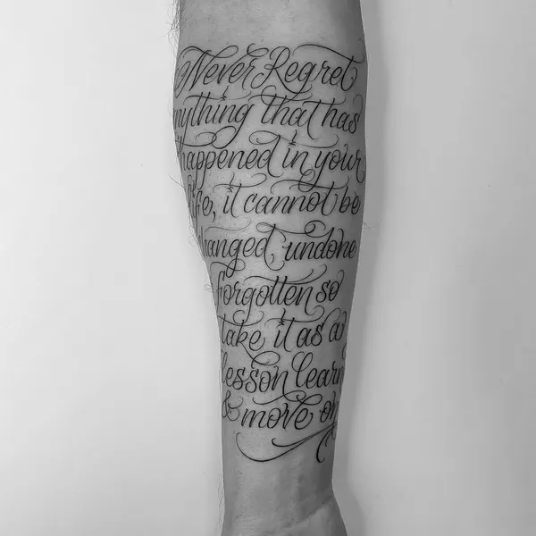 Lettering, 시, 타자기 폰트