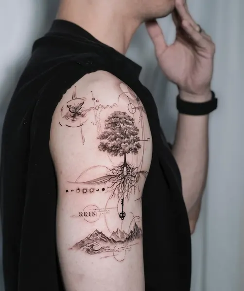 숲, 나무, 소나무