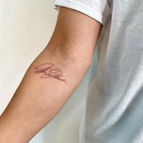 Lettering, 서명, 서예