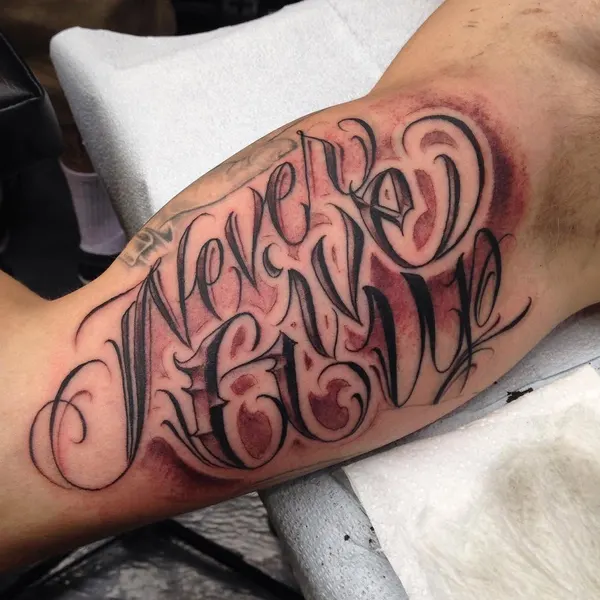Lettering, 일본어 레터링, 추모 문구, 고딕 레터링, 올드 잉글리시, 스크립트, 한자 레터링