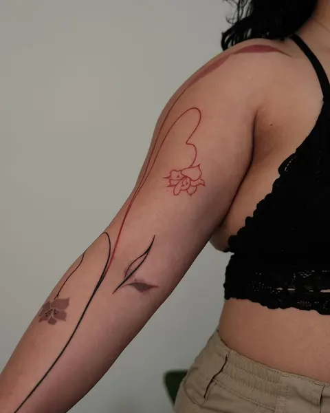 Flower, Rose, 비대칭, 실루엣, 해부학, 가시철사, 그래피티, 이레즈미, 큰 타투, 등 전체 타투, 추상
