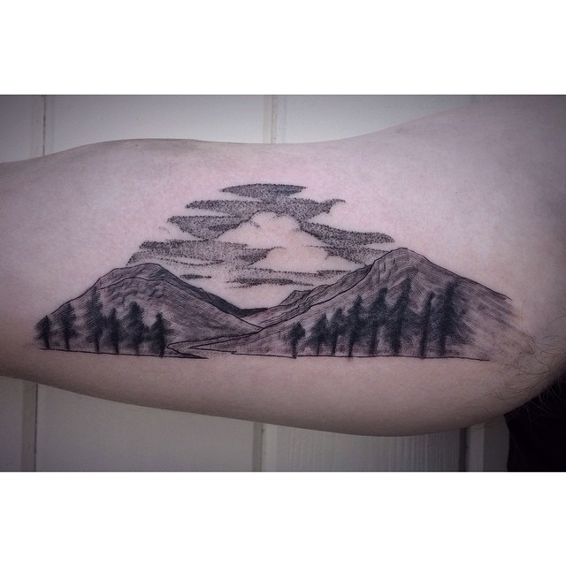 Nature, 계곡, 눈, 산, 화산