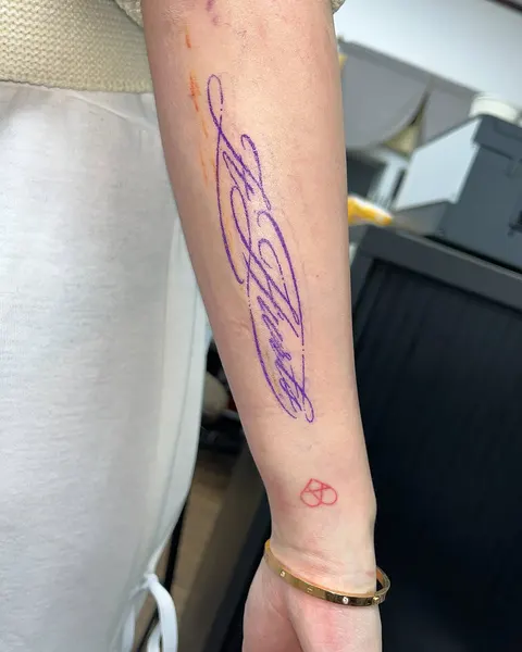 Lettering, 서명, 서예, 펜, 한야, 플래시 타투