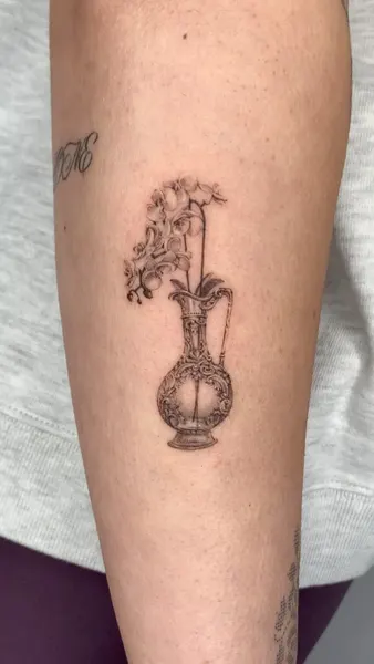 Flower, 향수, 와인잔, 기타, 마이크, 바이올린