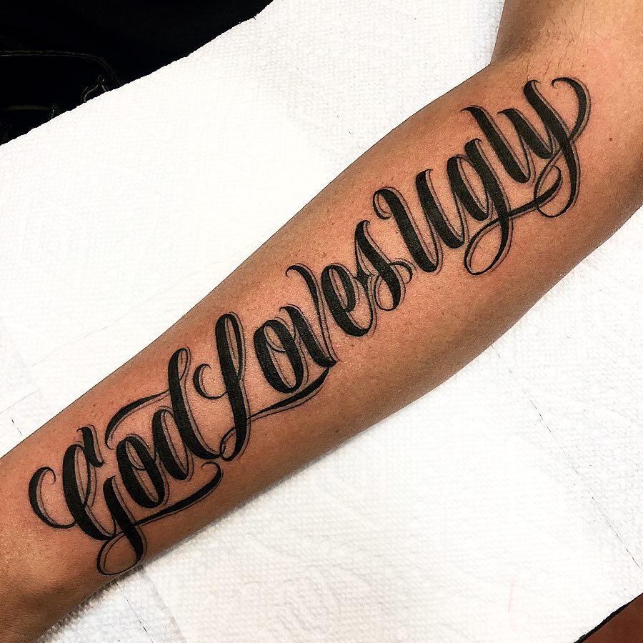 Lettering, 서예