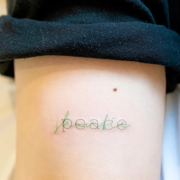 Lettering, 가족 이름