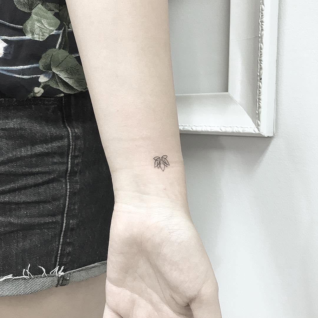 옴, Flower, Lettering, 민화, Mini, 이니셜, 쌍둥이자리, 초소형 타투