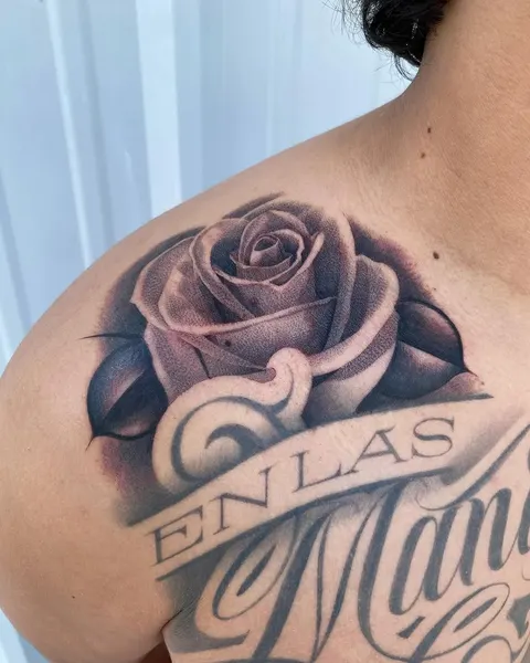 Flower, Rose, Lettering