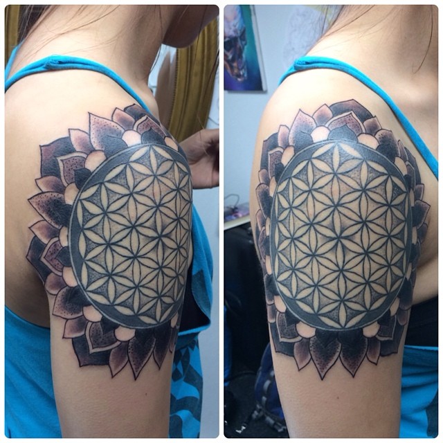 만다라 문양, 신성 기하학, Geometric, 사찰 문양