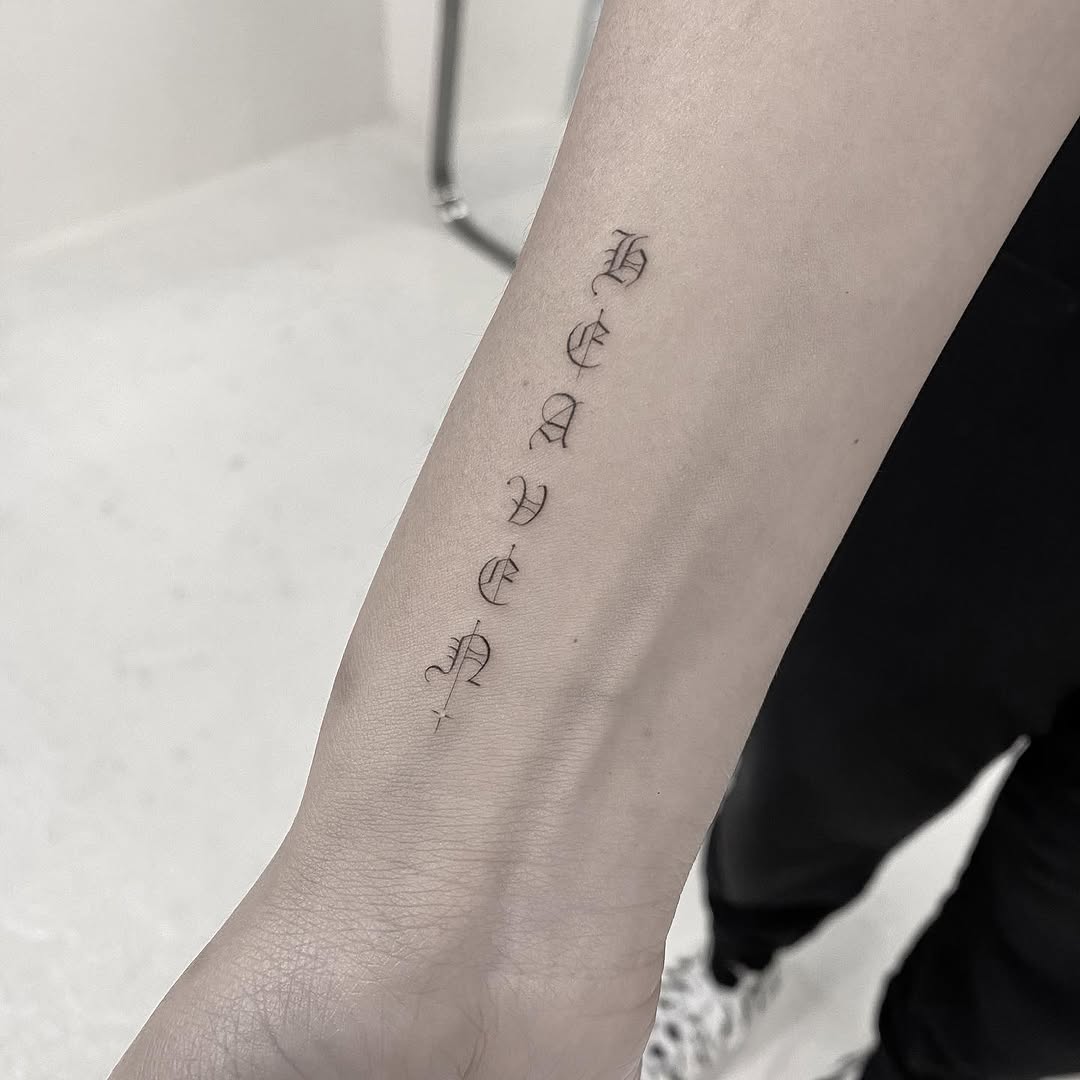 Lettering, 스크립트, 단어, 문장