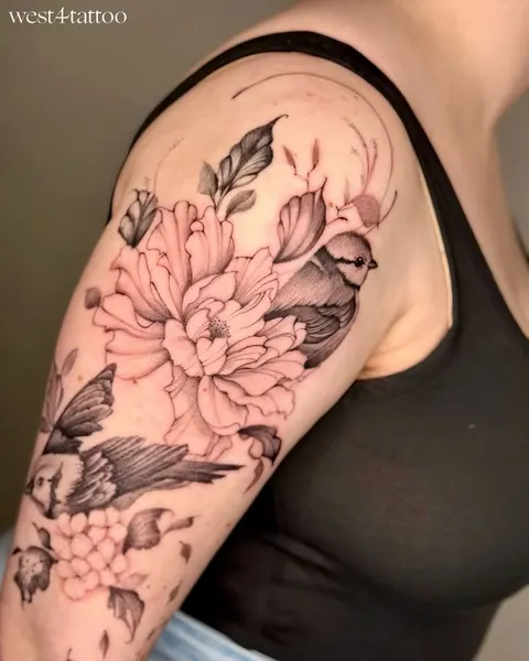 Flower, Rose, 수국, 하프슬리브, 히비스커스
