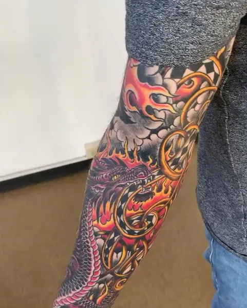 Dragon, 불, 불꽃