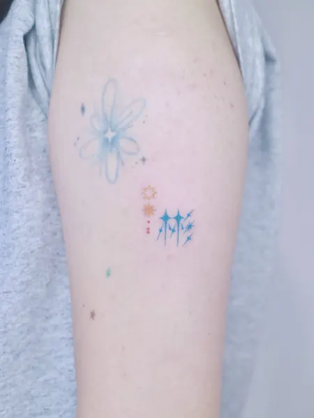 별, 수선화, 사수자리, 처녀자리, 황소자리, 데이지