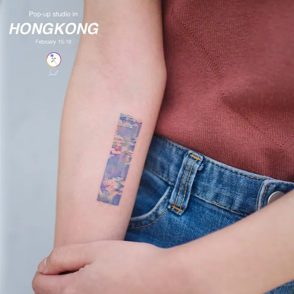 Flower, Lettering