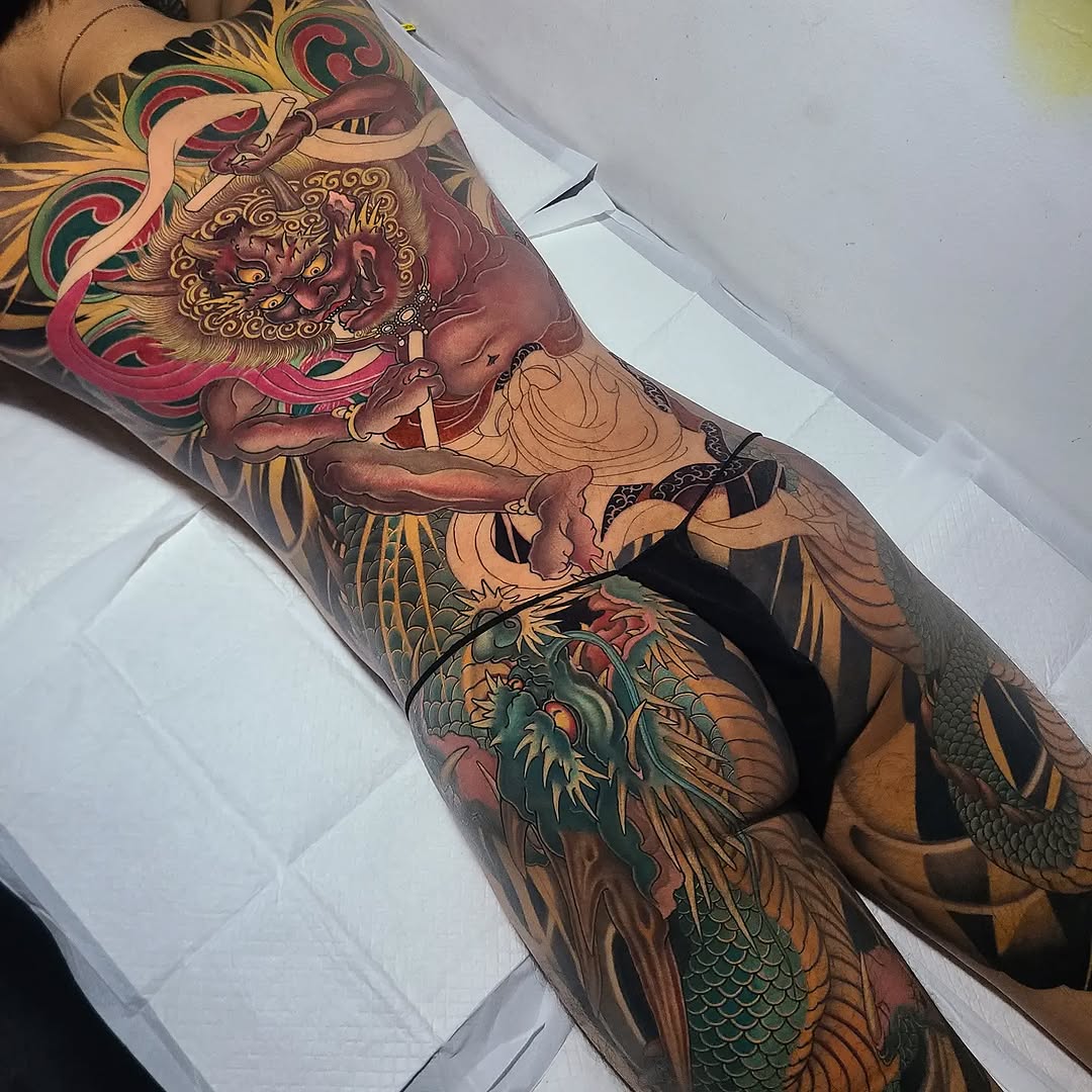 Dragon, Animal, Flower