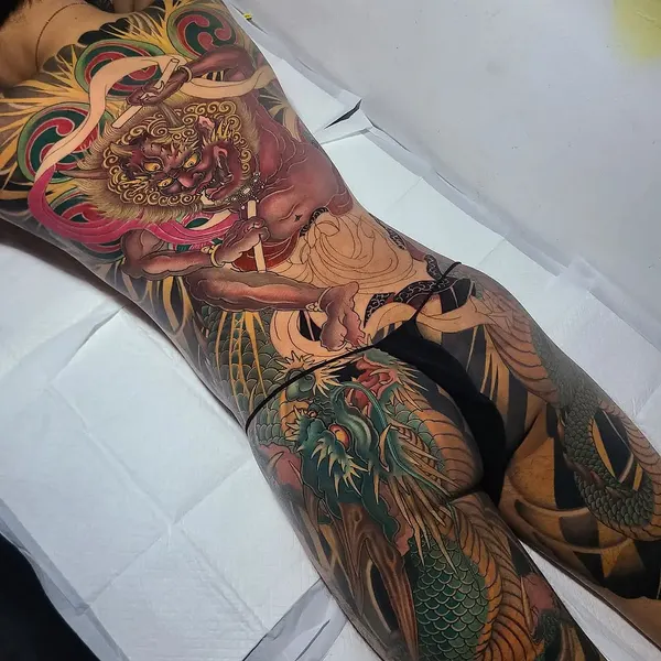 Dragon, Animal, Flower