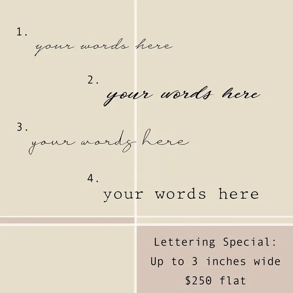 Lettering