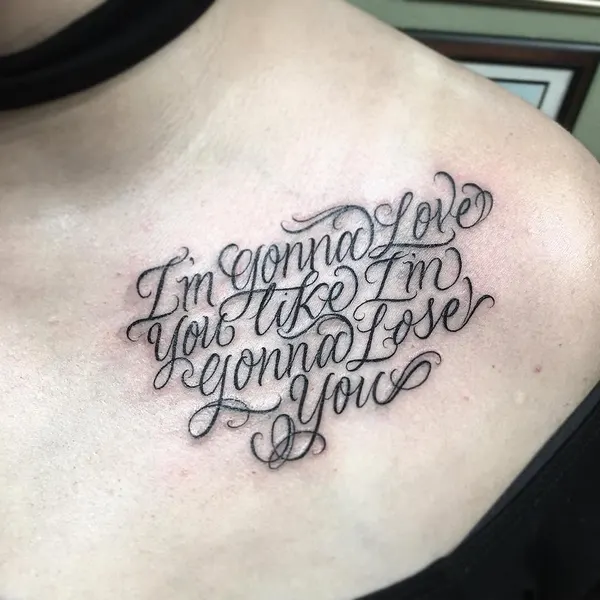 Lettering, 가사, 문구