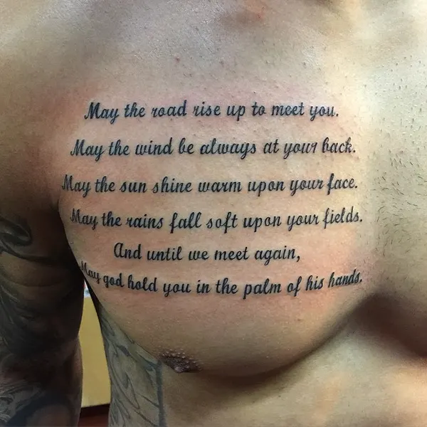Lettering, 시, 가사, 추모 문구