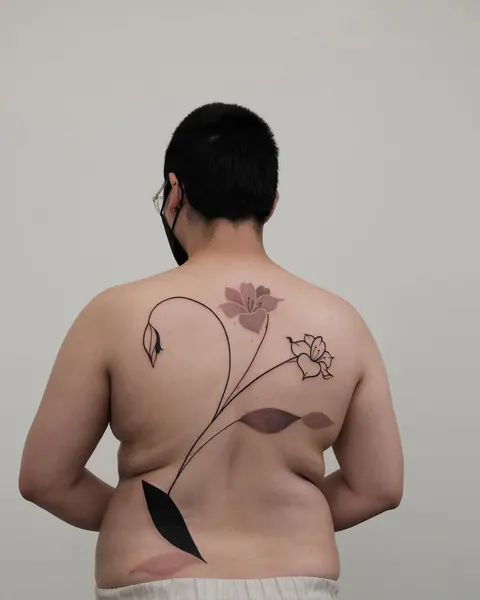 Flower, Nature, 연꽃, 실루엣, 보디수트, 연꽃 문양, 한국 연꽃, 등 전체 타투
