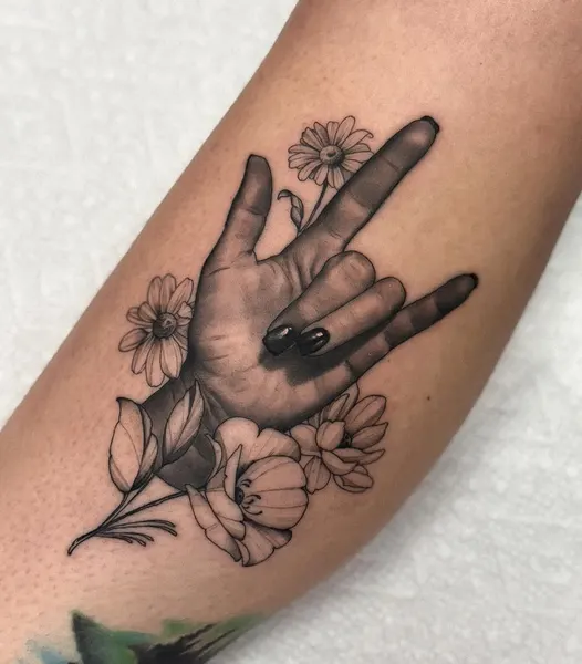 Flower, Rose, 손동작