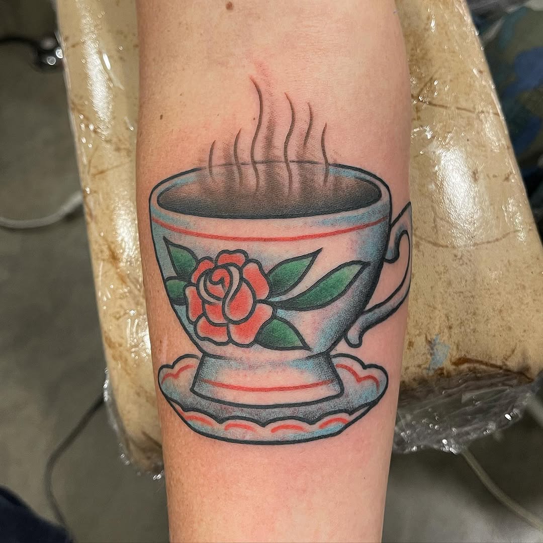 Flower, Rose, 촛불, 커피