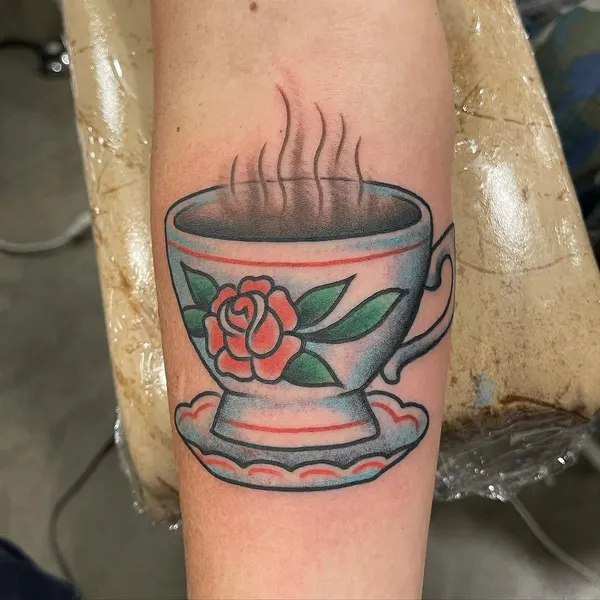 Flower, Rose, 촛불, 커피