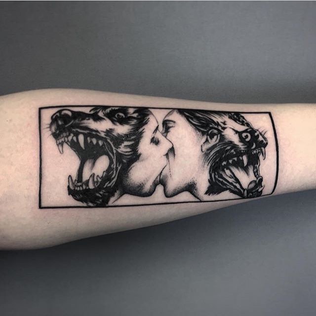 Tiger, Animal, 동굴, 멧돼지