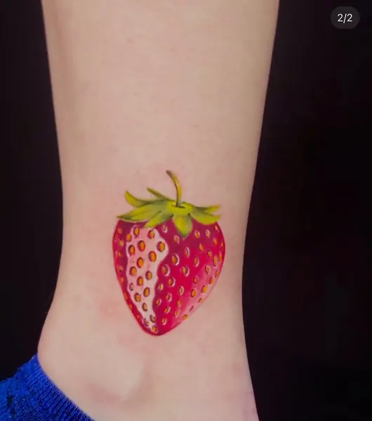 Flower, 사과, 과일, 딸기, 레몬, 포도, 무당벌레