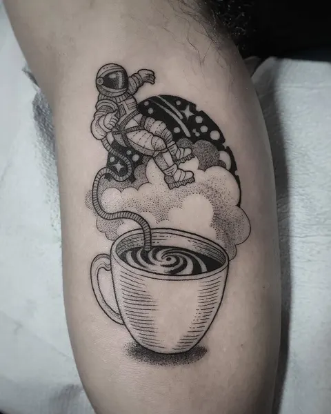 Mini, 컵, 커피