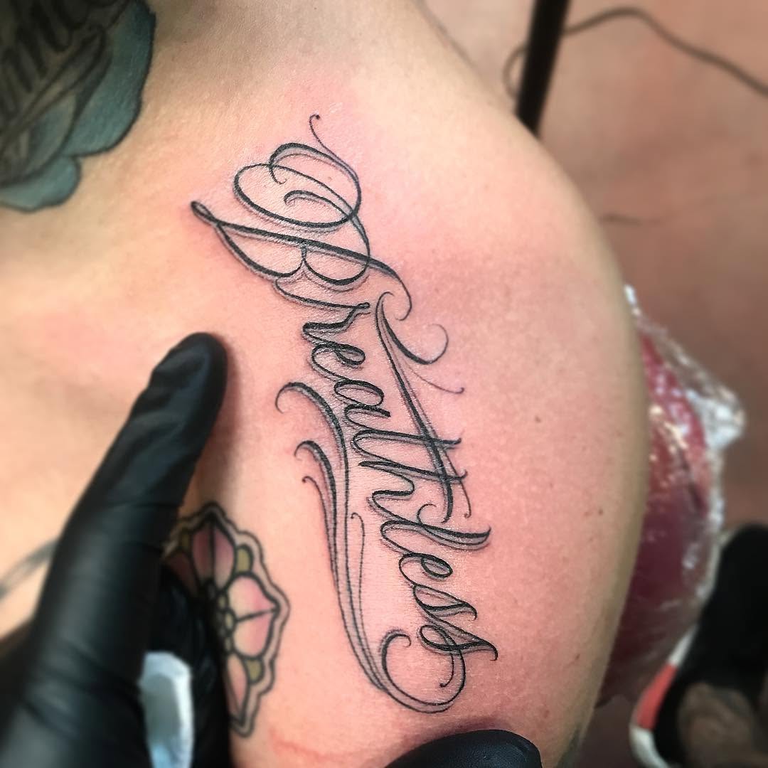 Lettering, 이름, 가족 이름, 고딕 레터링