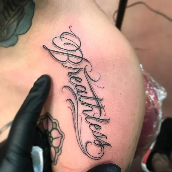 Lettering, 이름, 가족 이름, 고딕 레터링