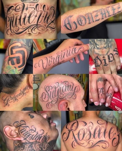 Lettering, 가족 이름