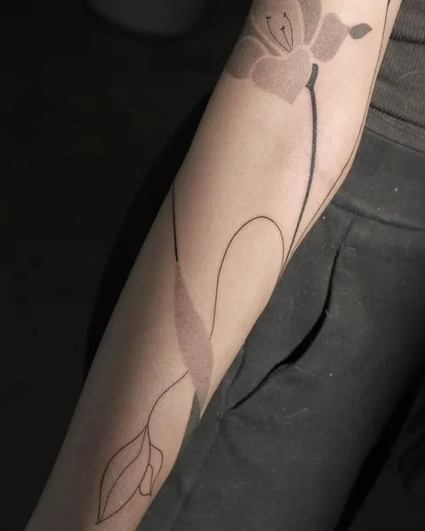Flower, Rose, 실루엣, 하프슬리브