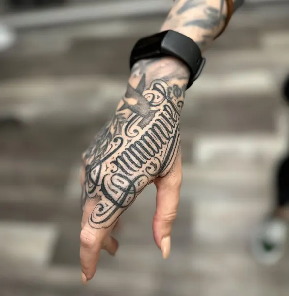 Lettering, 손동작