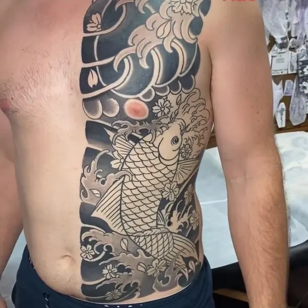 고궁, 일본 파도, 한자, 사무라이, 일본 전통