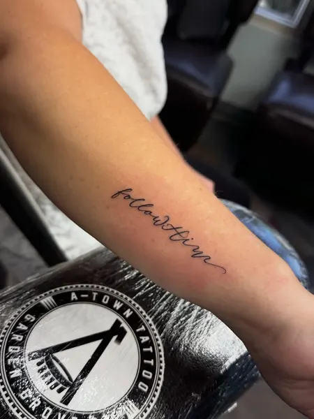 Lettering, 문장, 용기, 정의, 지혜, 강인함, 장면, 물망초, 손글씨
