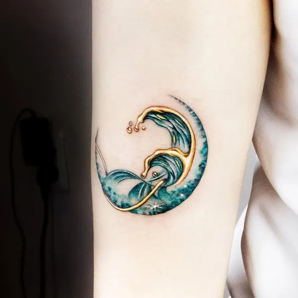 옴, 염소자리, 양자리, 이니셜, 초승달, 물고기자리