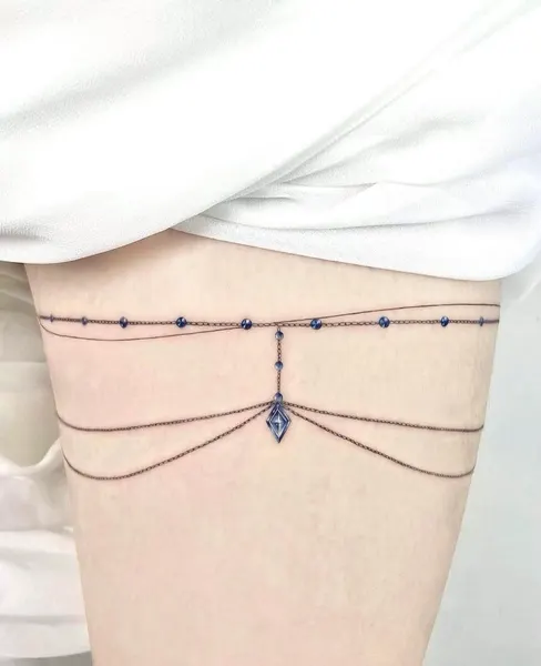 바늘, 번개, 선, 리본, 체인, 주얼리, 가시철사, 지네, 비대칭, 암밴드, 테두리, 활과 화살