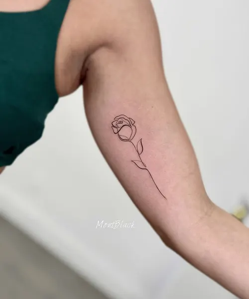 Flower, Rose, 버섯, 펜, 바늘, 카네이션, 기념 타투