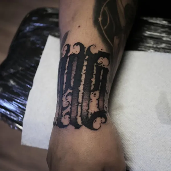 Lettering, 하프슬리브