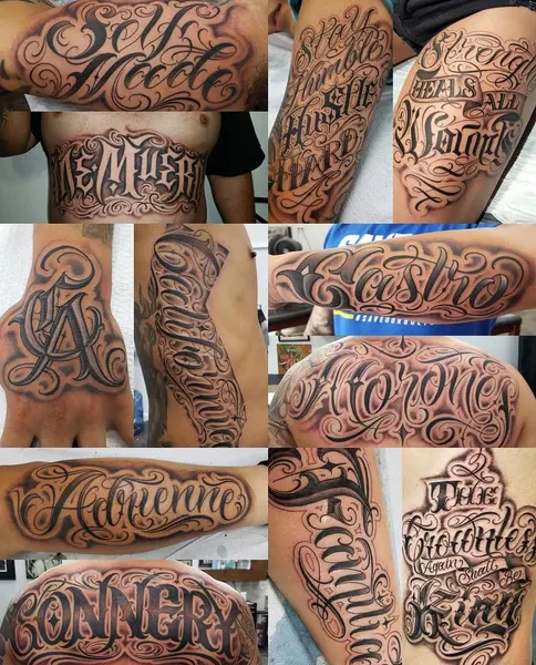 Lettering, 가족 이름, 고딕 레터링