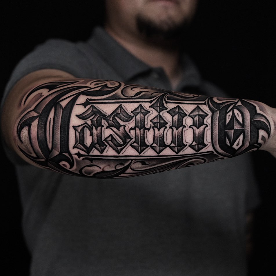 Lettering, 타자기 폰트, 아랍어 레터링