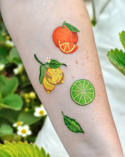 Flower, 과일, 석류, 레몬