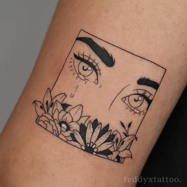 Flower, 아이리스, 눈 초상