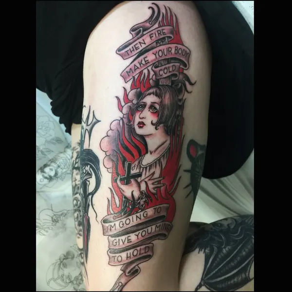 Flower, Rose, Lettering