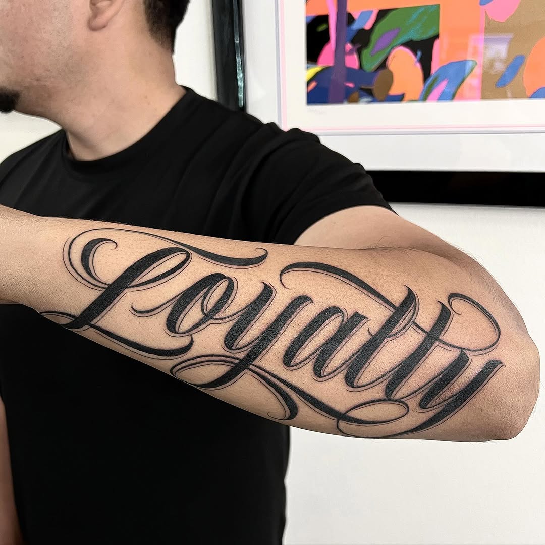 Lettering, 서명, 이름, 충성, 강인함, 고딕 레터링