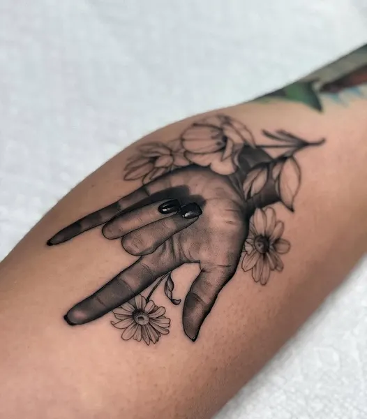 Flower, Rose, 손동작